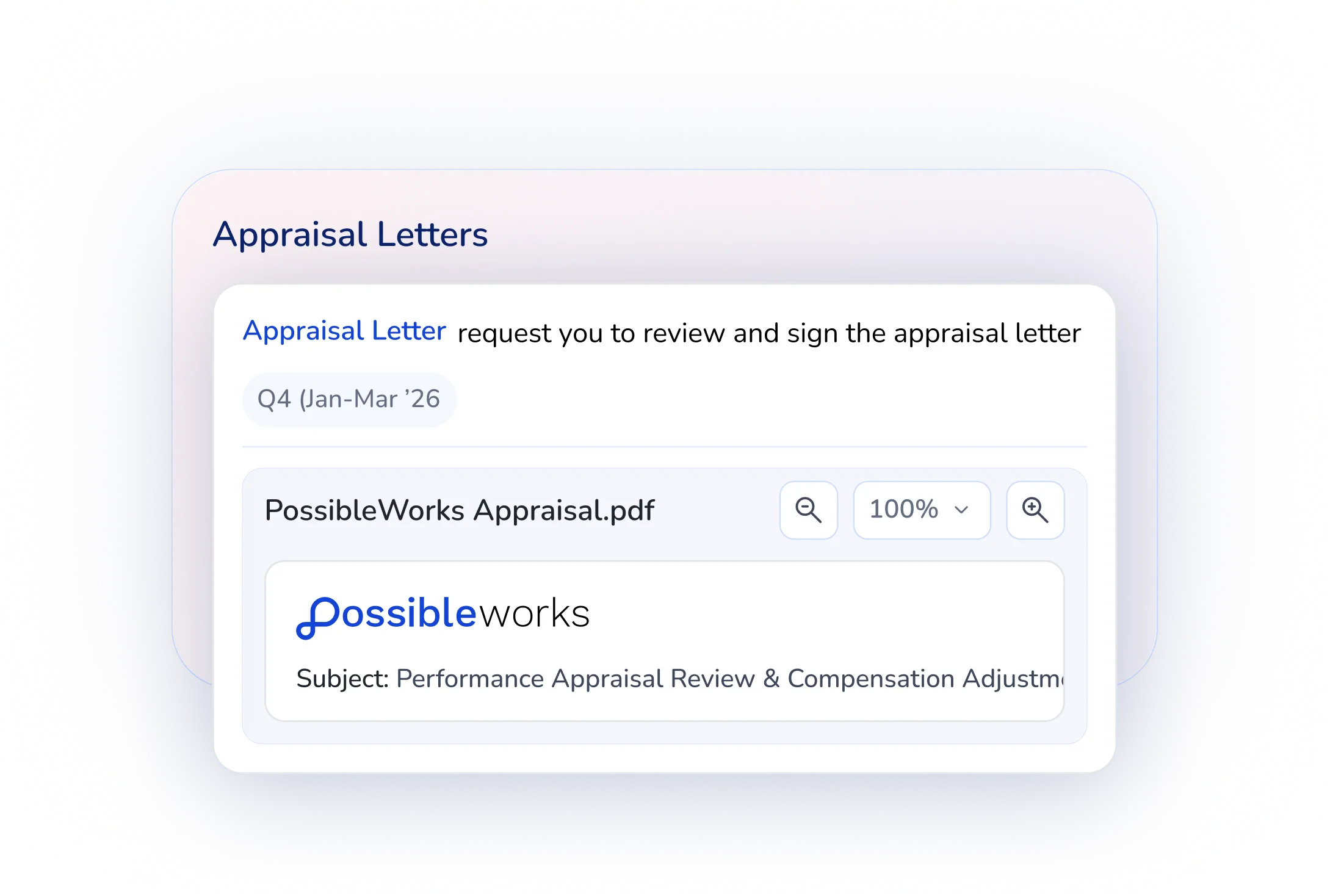 Appraisal Letters